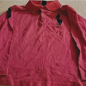 Polo Ralph Lauren Big LogoChildren's Shirt Long Sleeve Size 13Pink